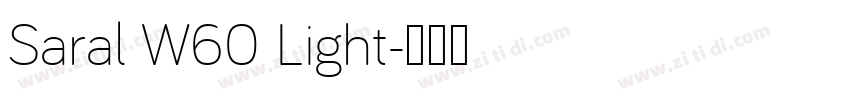 Saral W60 Light字体转换